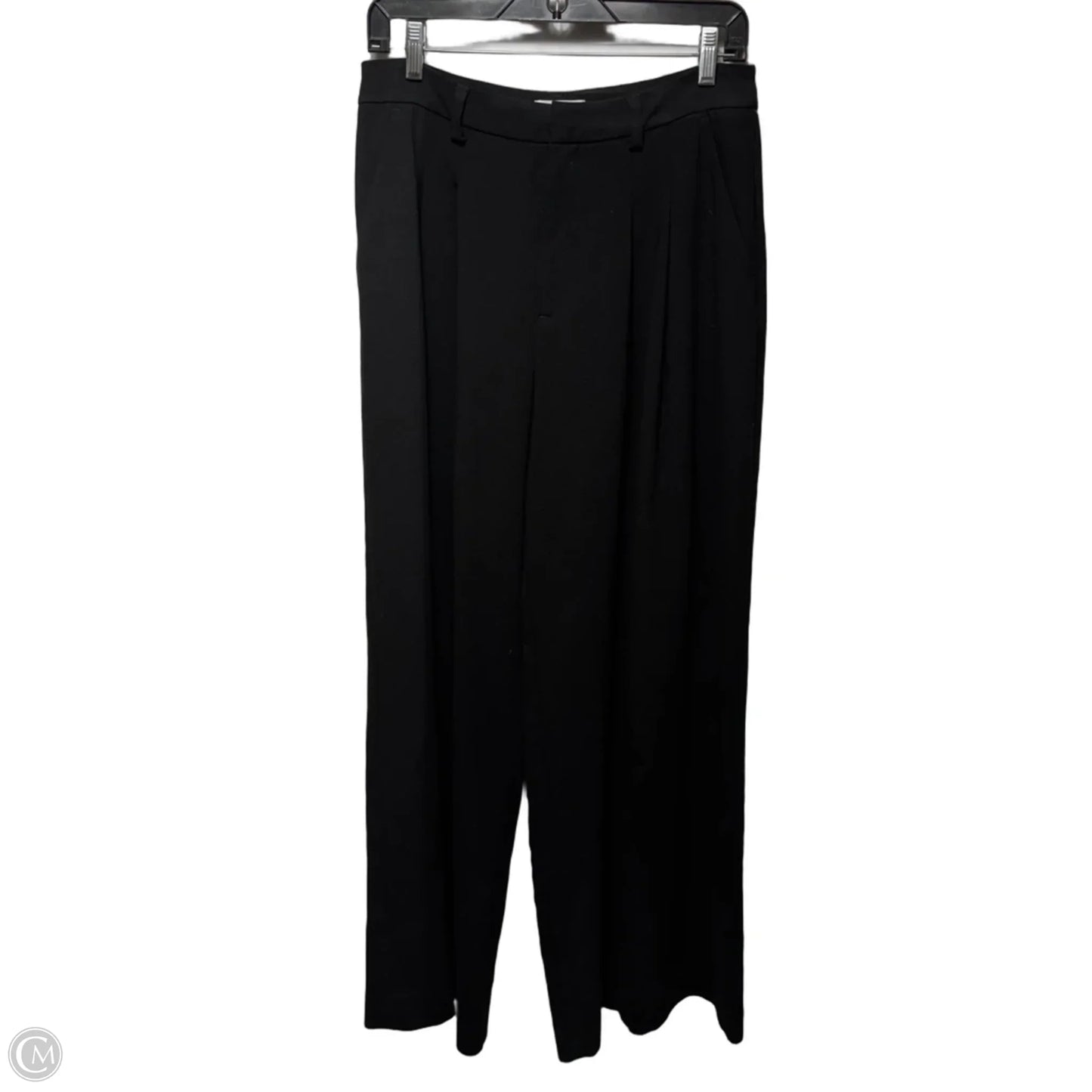 Avery Wide-Leg Trouser Pants By Maeve In Black, Size: 8