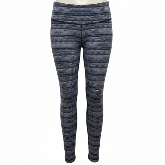 Athletic Leggings By Lululemon In Striped Pattern, Size: 4