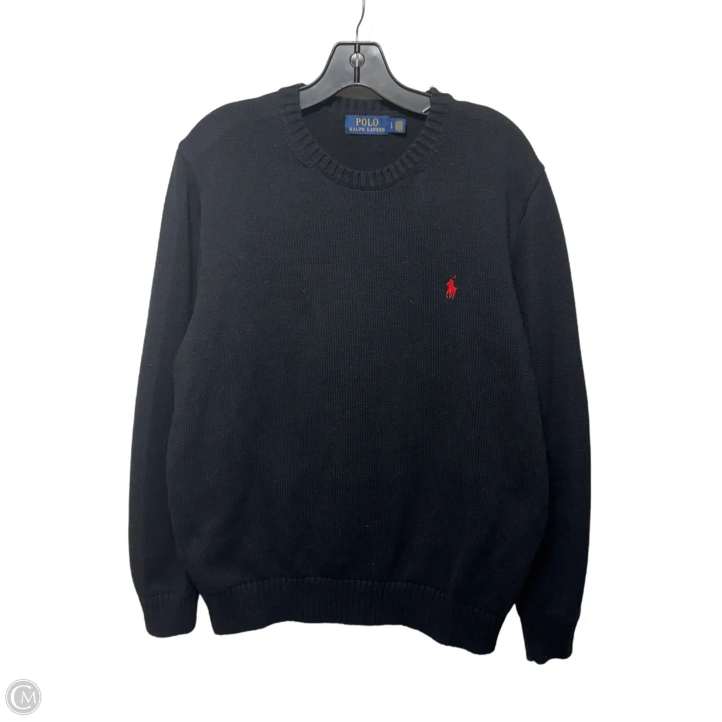 Sweater By Polo Ralph Lauren In Black, Size: L
