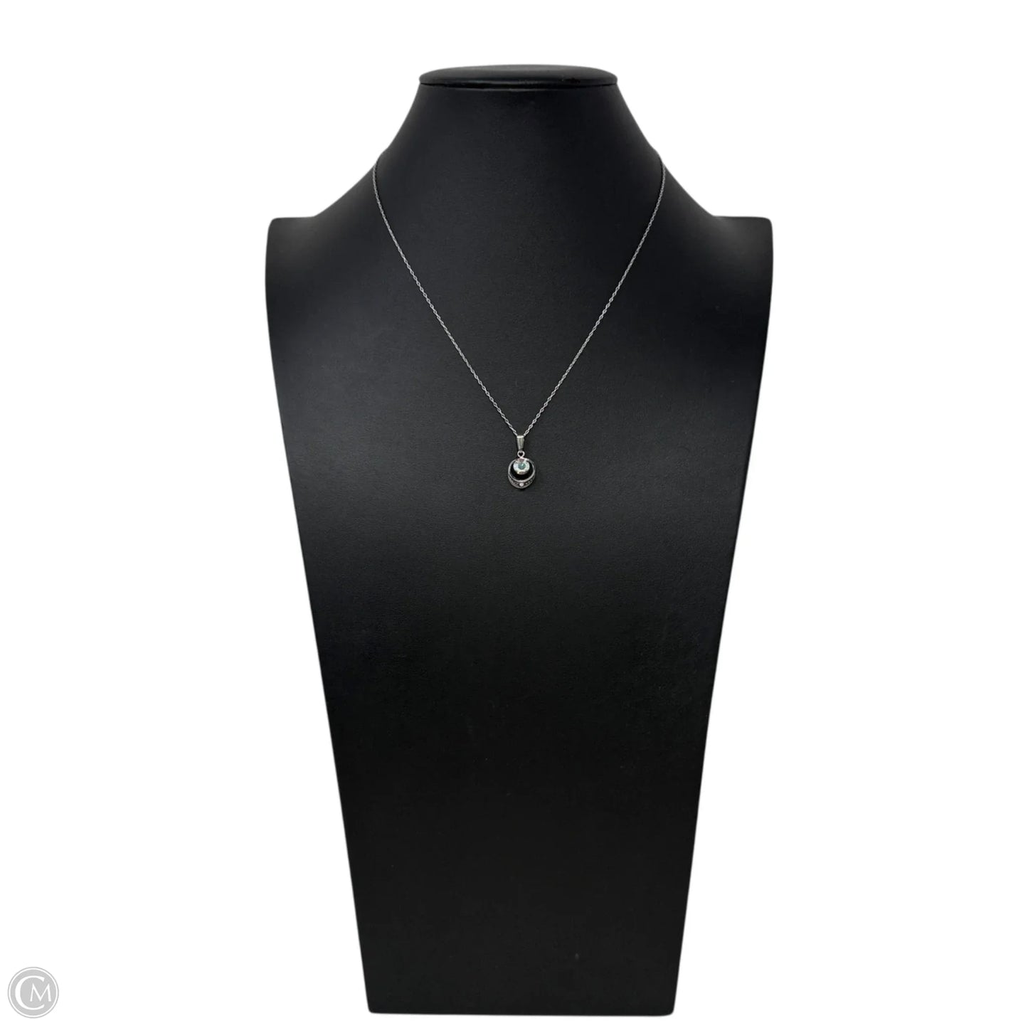 Sterling Silver Yellow & White CZ Aurora Borealis Pendant Necklace By Sorrento