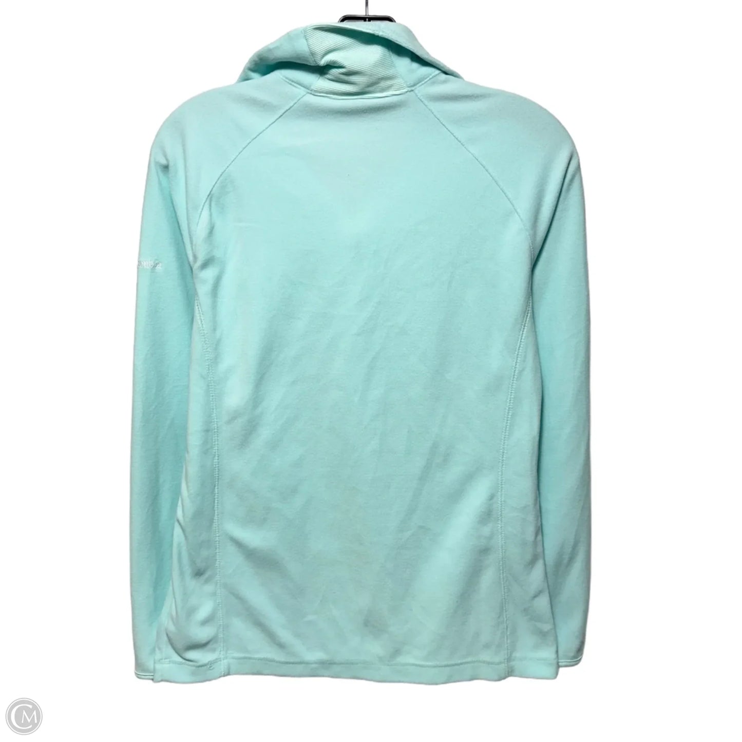 Athletic Top Long Sleeve Crewneck By Columbia In Aqua, Size: M