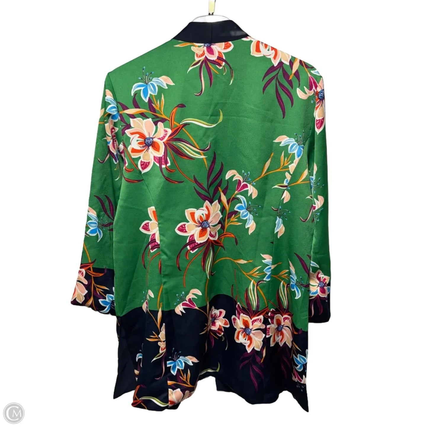 Kimono By Chicos In Floral Print, Size: 12/14