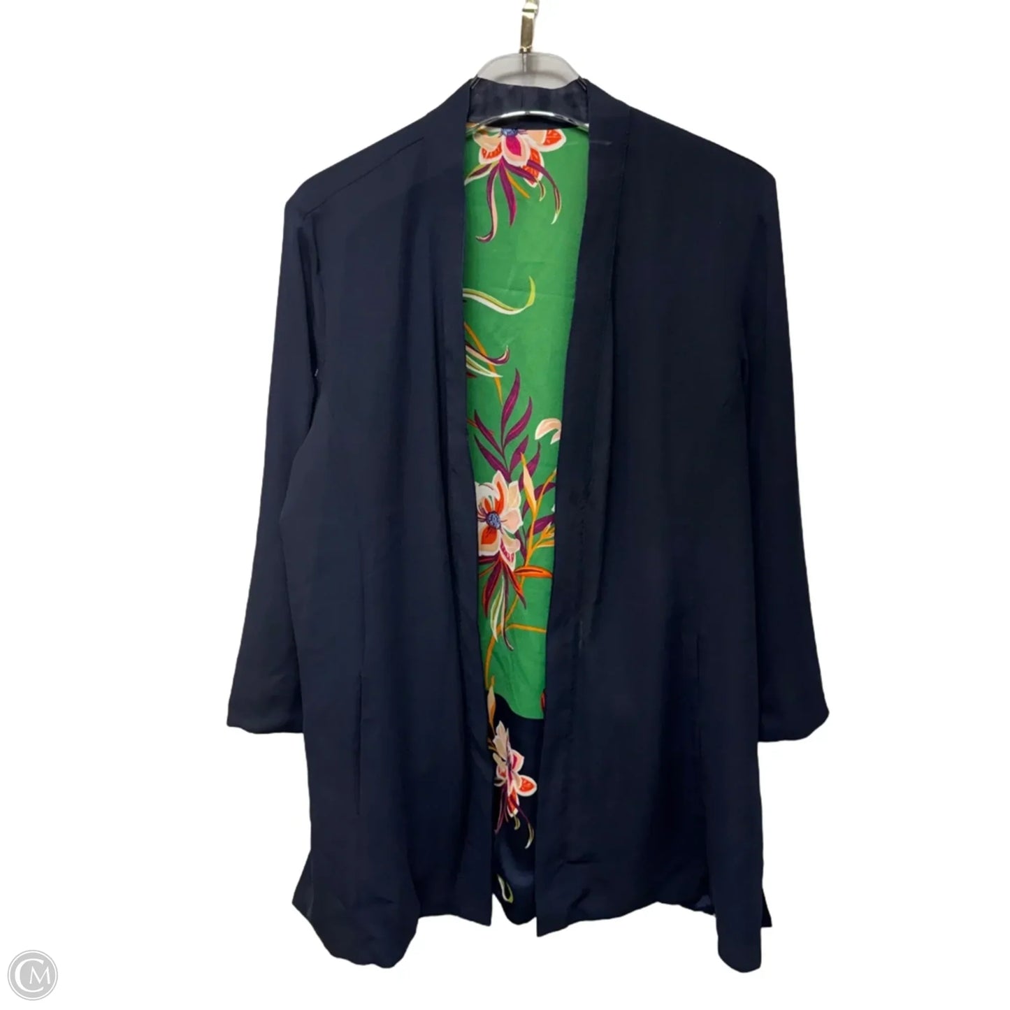Kimono By Chicos In Floral Print, Size: 12/14