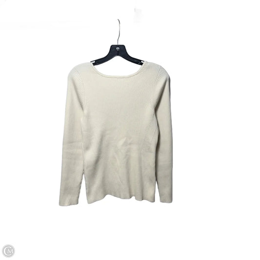 Sweater By Banana Republic In Cream, Size: Xl