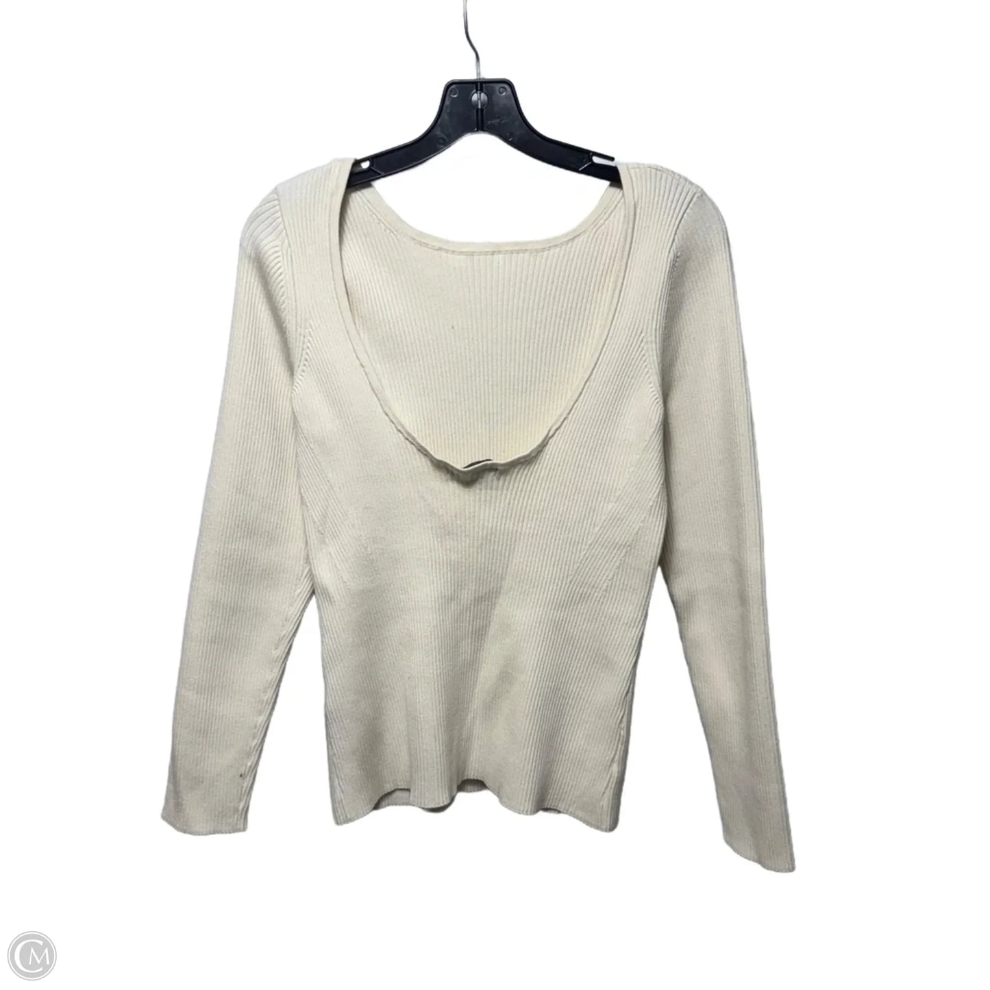 Sweater By Banana Republic In Cream, Size: Xl