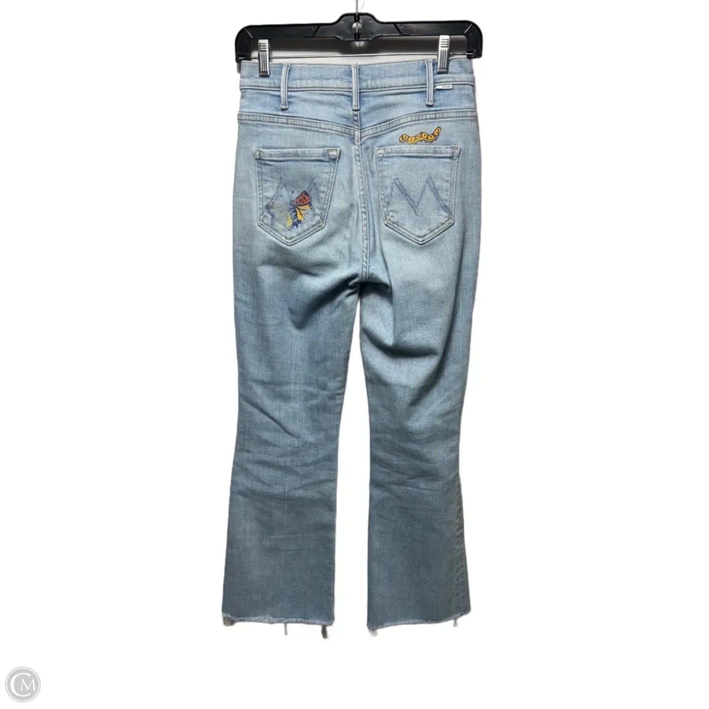 The Hustler Ankle Fray with Butterfly By Mother In Blue Denim, Size: 0/24