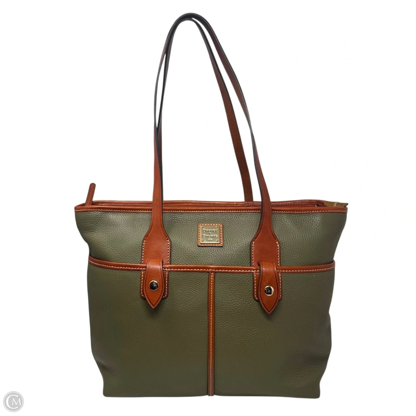 Double Pocket Tote Designer By Dooney And Bourke, Size: Large