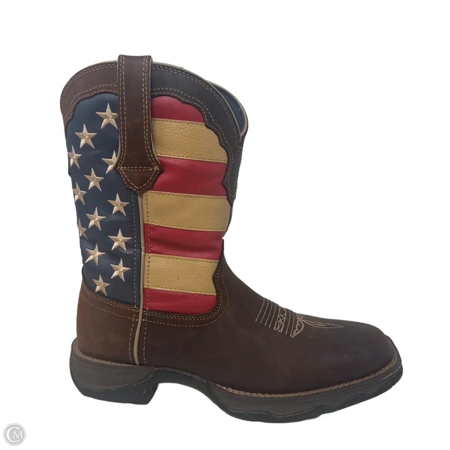 American Flag Boots Western By Durango In Blue & Red & White, Size: 8.5
