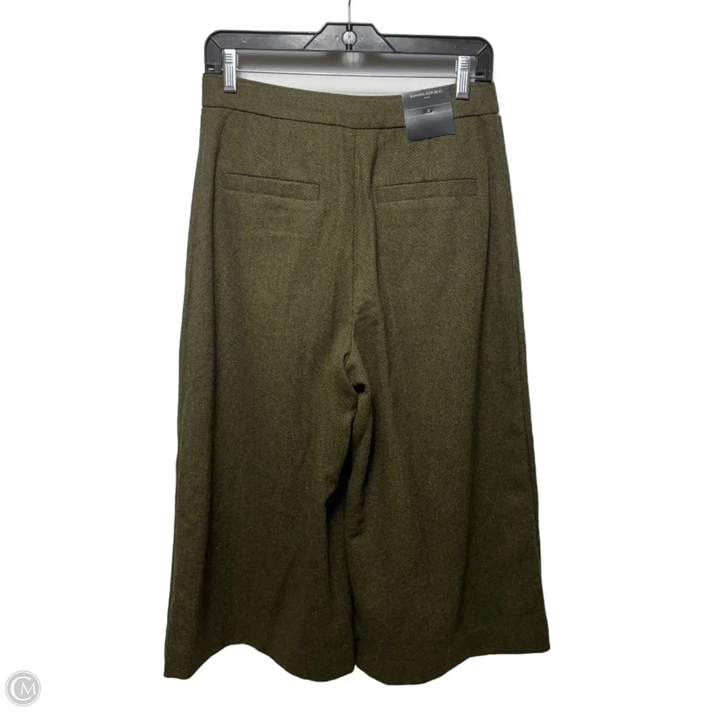 Pants Wide Leg By Banana Republic In Green, Size: 4