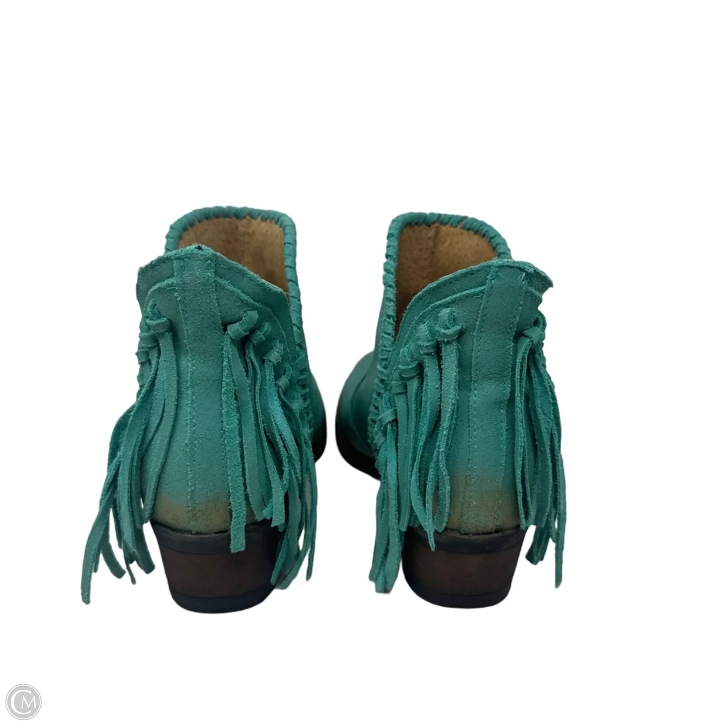 Fringe Boots Western By Circle G In Aqua, Size: 7