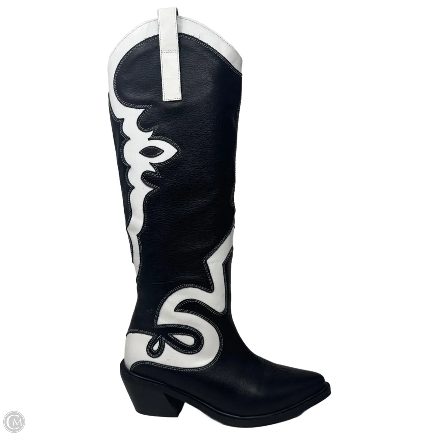 Mount Dallas Boots Western By Alohas In Black & White, Size: 7