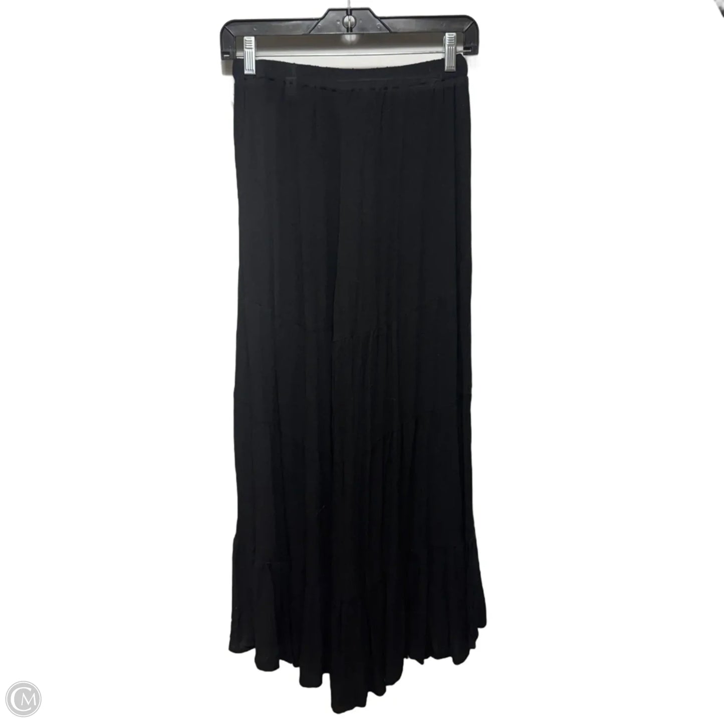 Serene Flow Ruffled Pants By Three Bird Nest In Black, Size: S