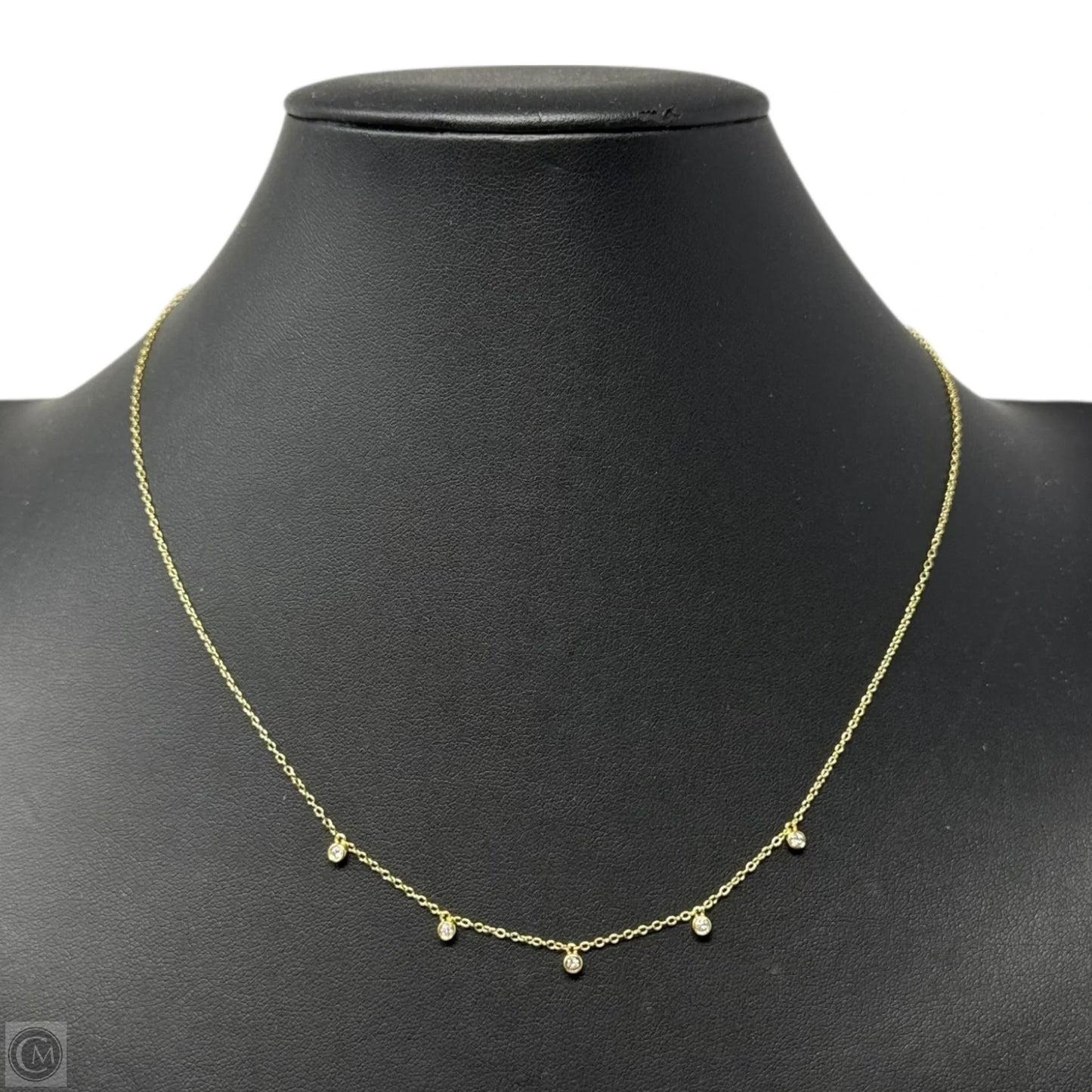 Tiny Diamond Chain Necklace Sterling Silver By Created Forever