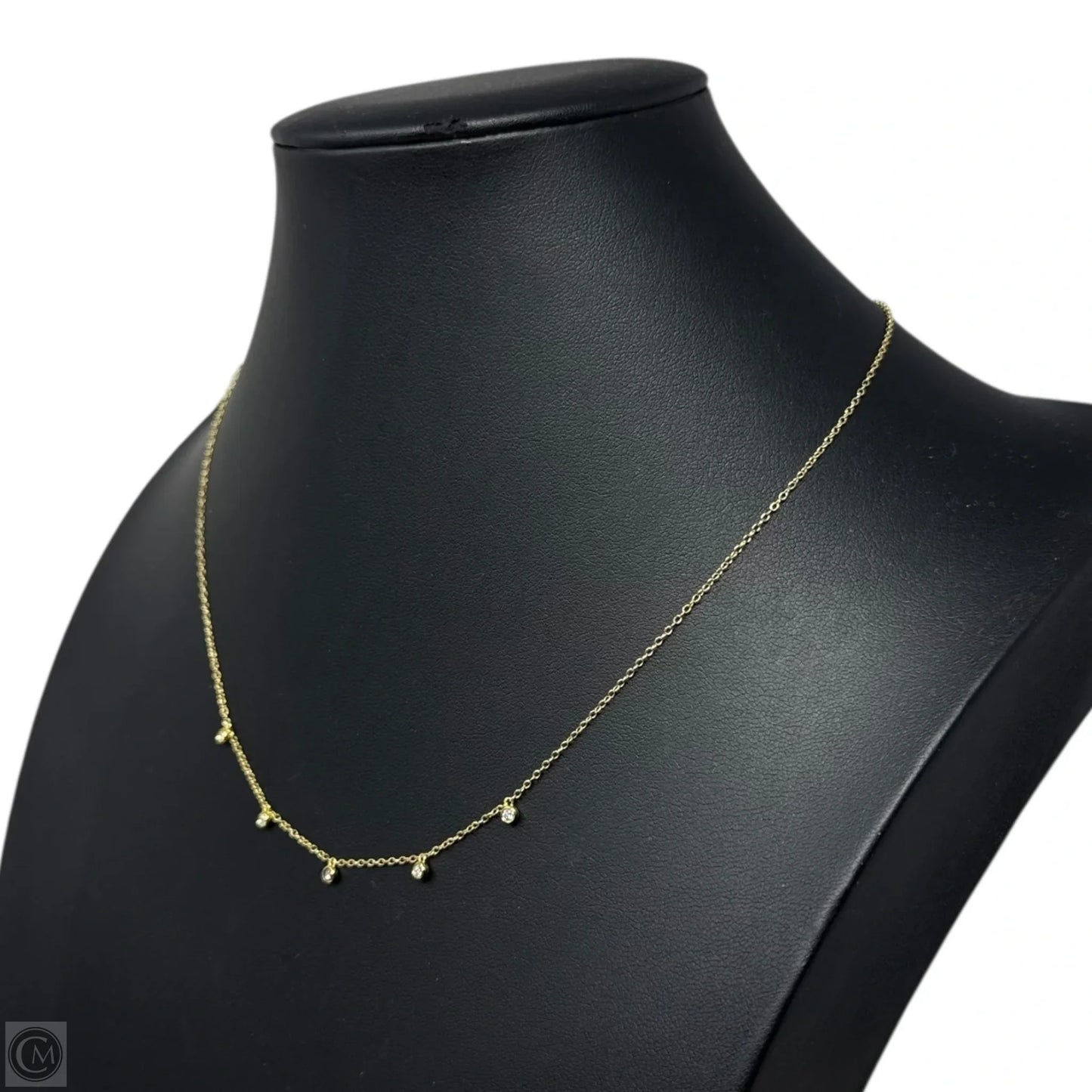 Tiny Diamond Chain Necklace Sterling Silver By Created Forever