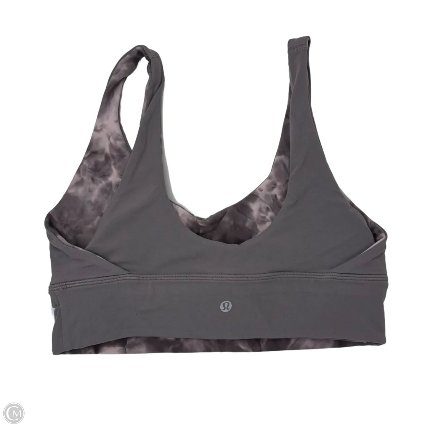 Reversible Athletic Bra By Lululemon In Grey & Pink, Size: 10