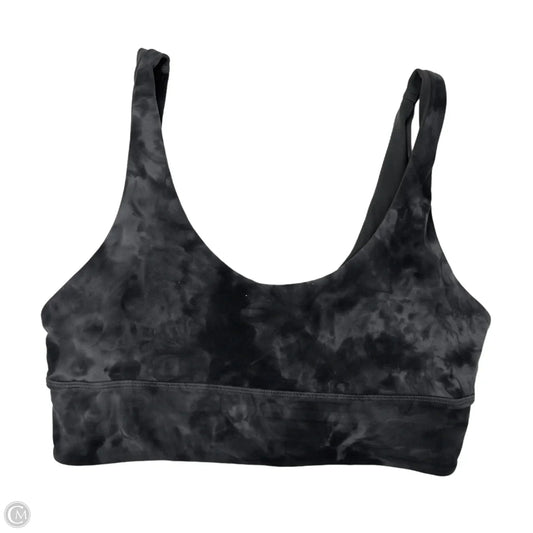 Reversible Athletic Bra By Lululemon In Black & Grey, Size: 10