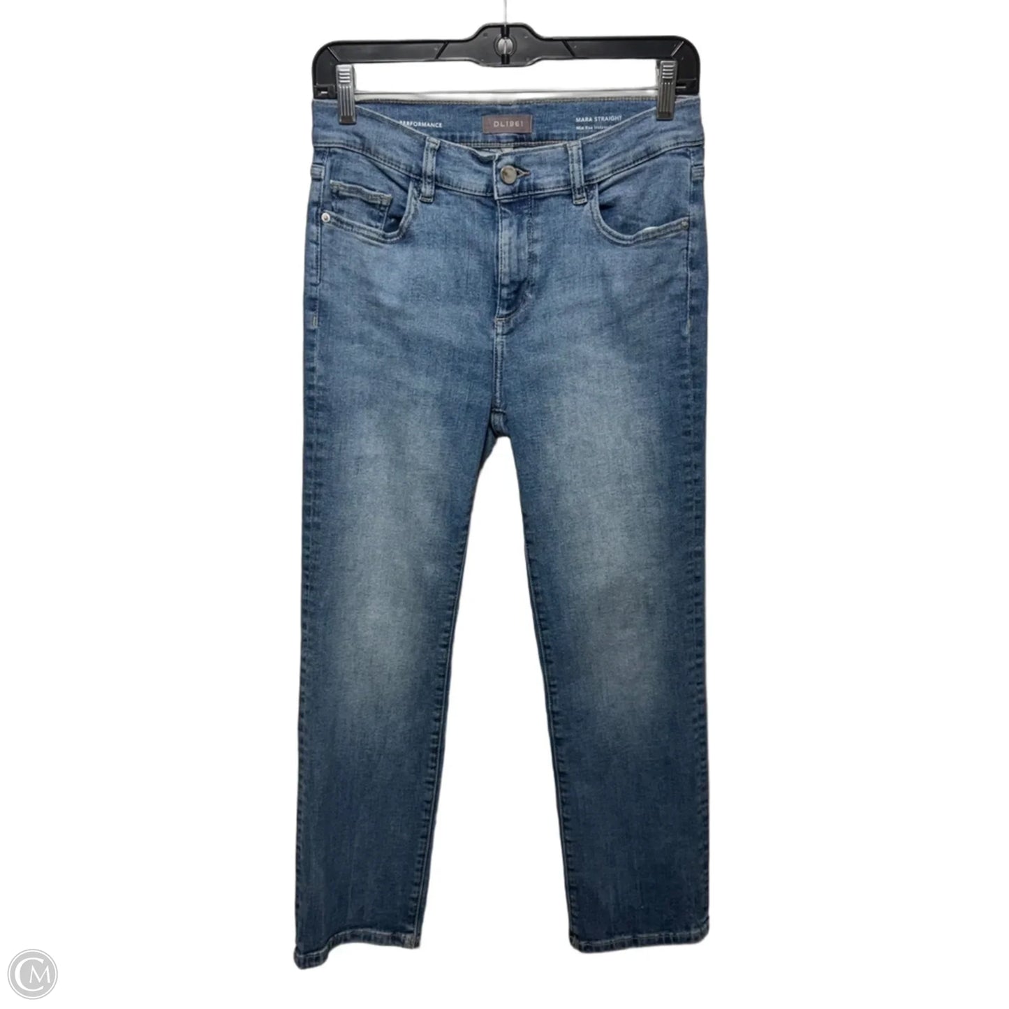 Mara Mid Rise Straight Jeans By Dl1961 In Blue Denim, Size: 6/28