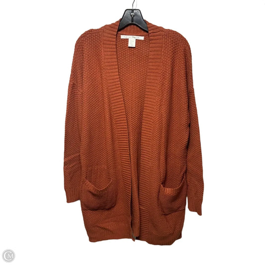 Sweater Cardigan By Max Studio In Orange, Size: Xl