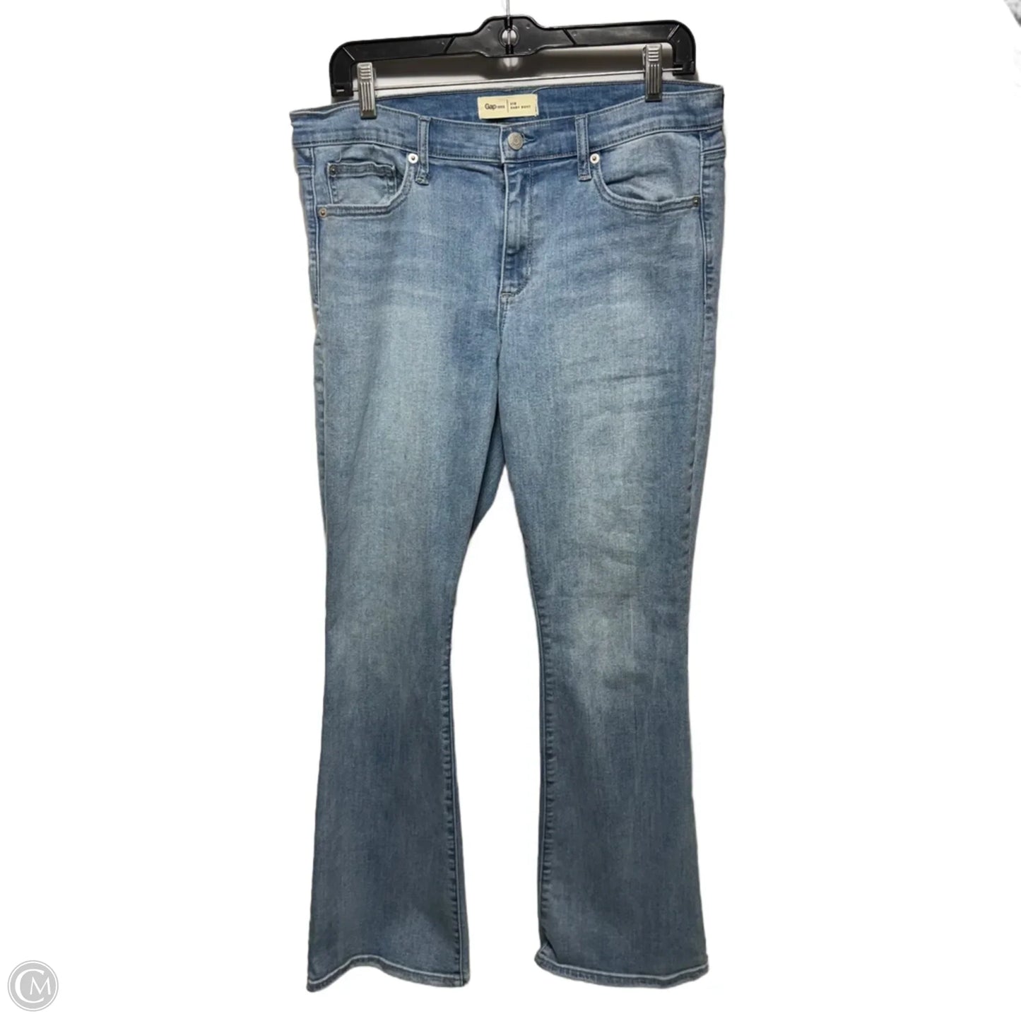 Jeans Boot Cut By Gap In Blue Denim, Size: 12 Short