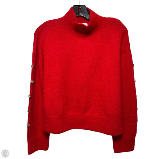 Heart Rhinestone Open Sleeve Sweater By Atelier & Other Stories In Red, Size: M