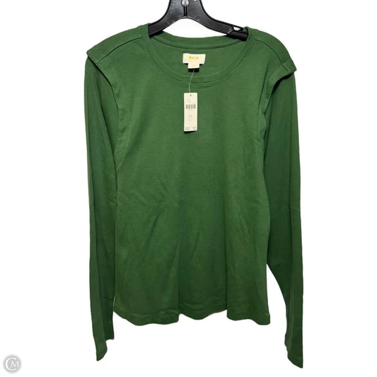 Ribbed Top Long Sleeve By Maeve In Green, Size: 2x
