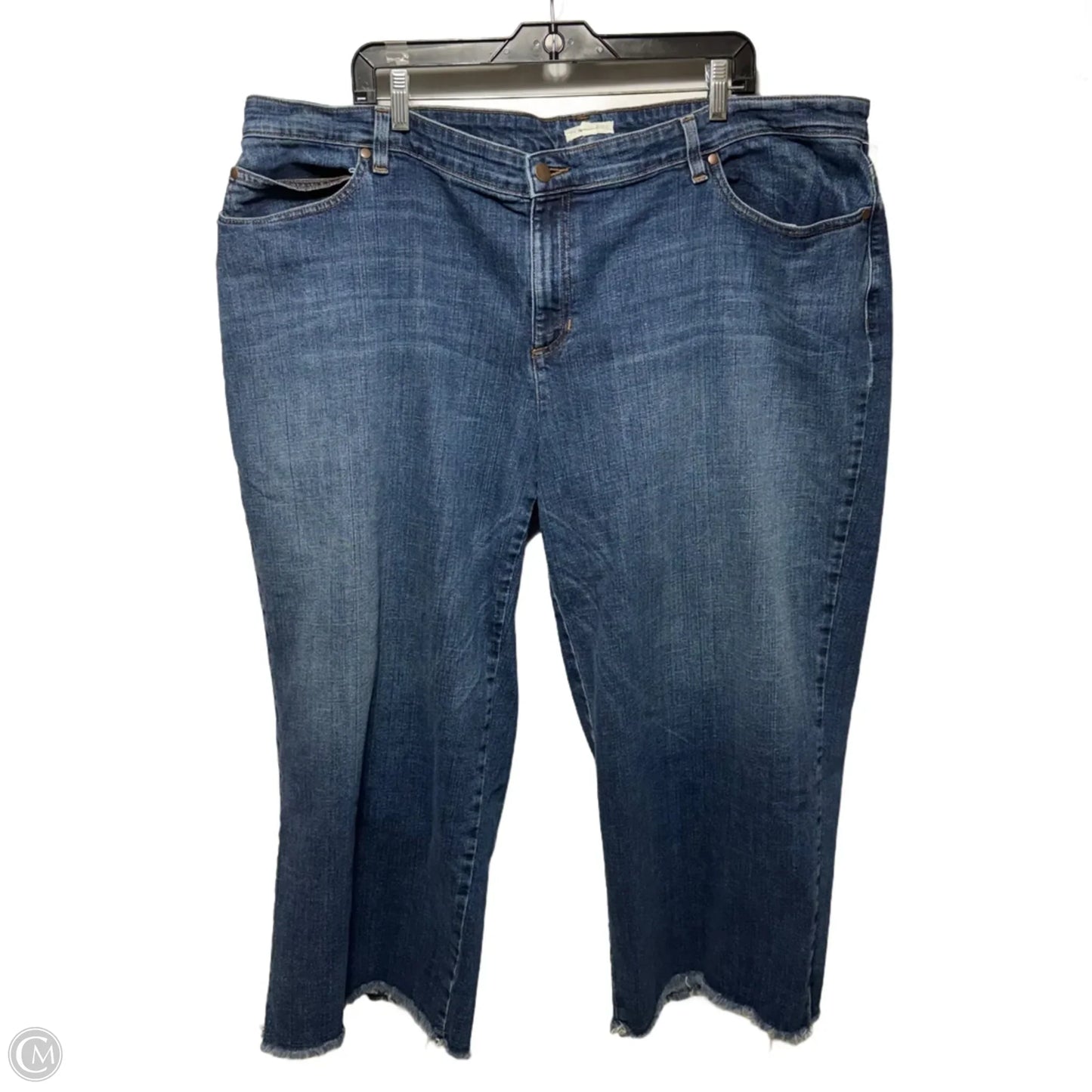 Jeans Boyfriend By Eileen Fisher In Blue Denim, Size: 22