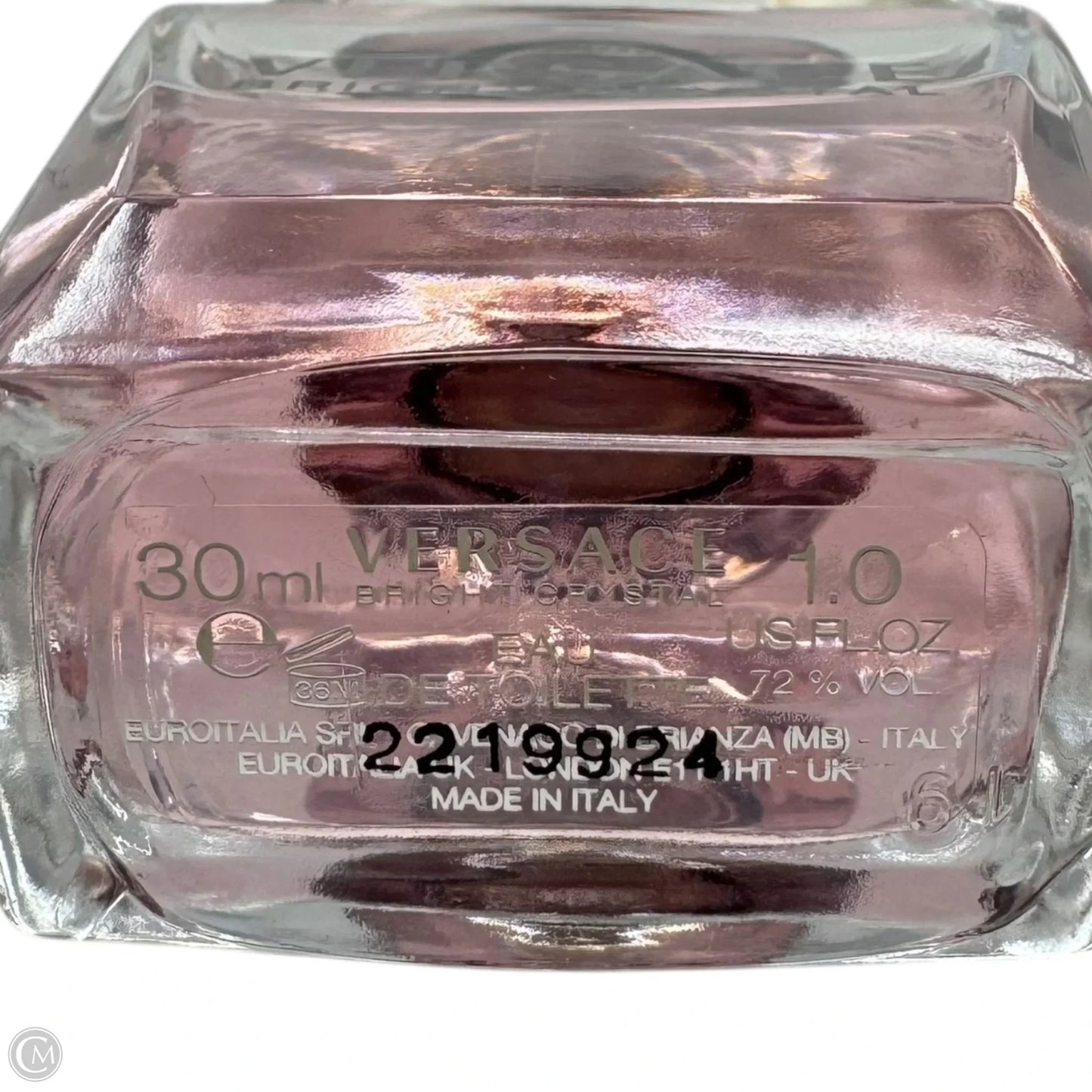 Bright Crystal Eau De Toilette Fragrance Luxury Designer By Versace  30 ml