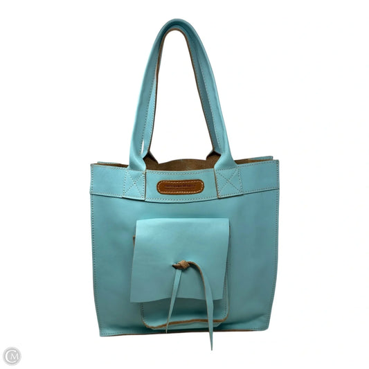 Tote Leather By Cueropapel & Tijera, Size: Medium