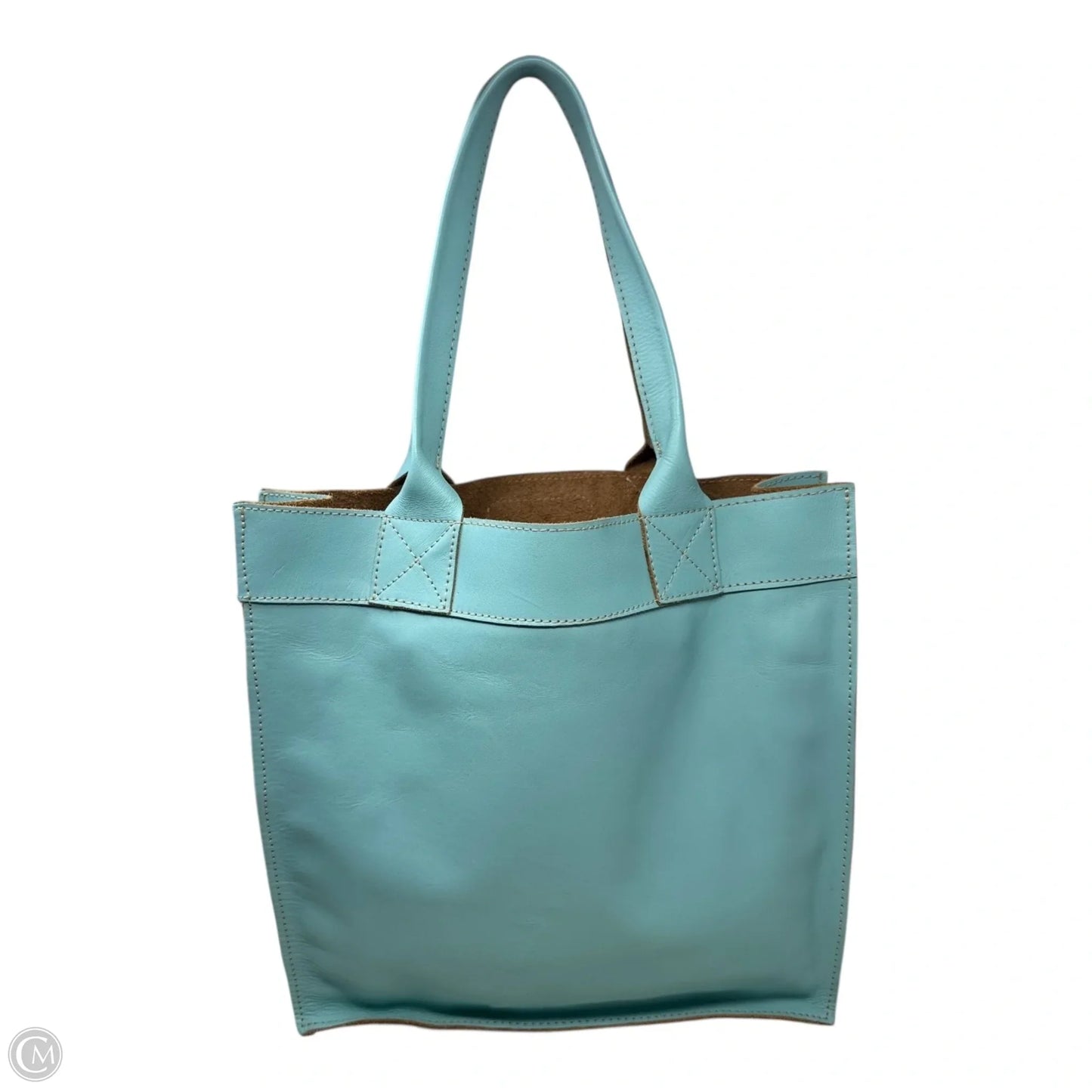 Tote Leather By Cueropapel & Tijera, Size: Medium
