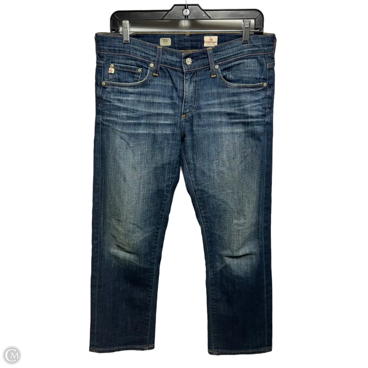 Tomboy Crop Jeans Cropped By Adriano Goldschmied In Blue Denim, Size: 6