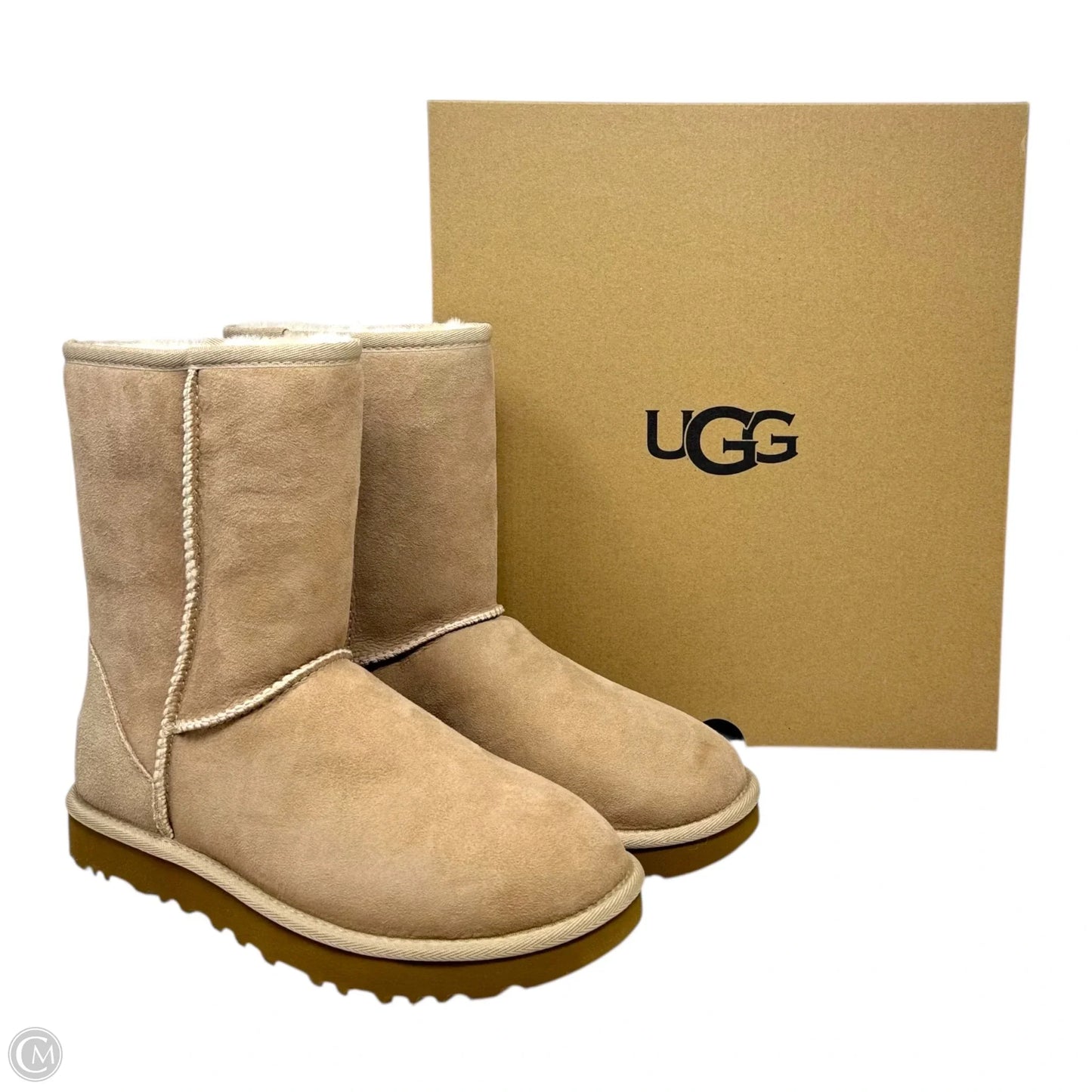 Classic Short II Boots Designer By Ugg In Tan, Size: 7