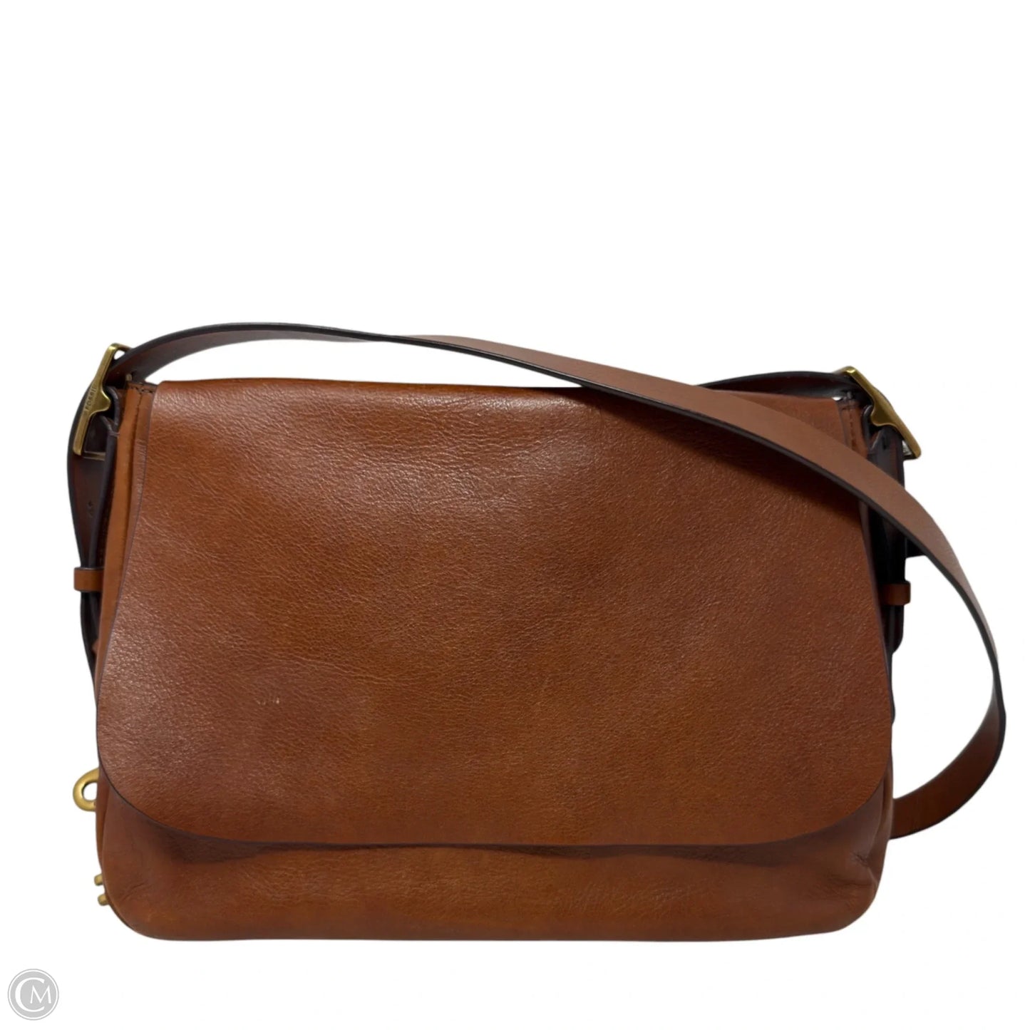 Harper Leather Large Flap Crossbody Bag By Fossil, Size: Medium