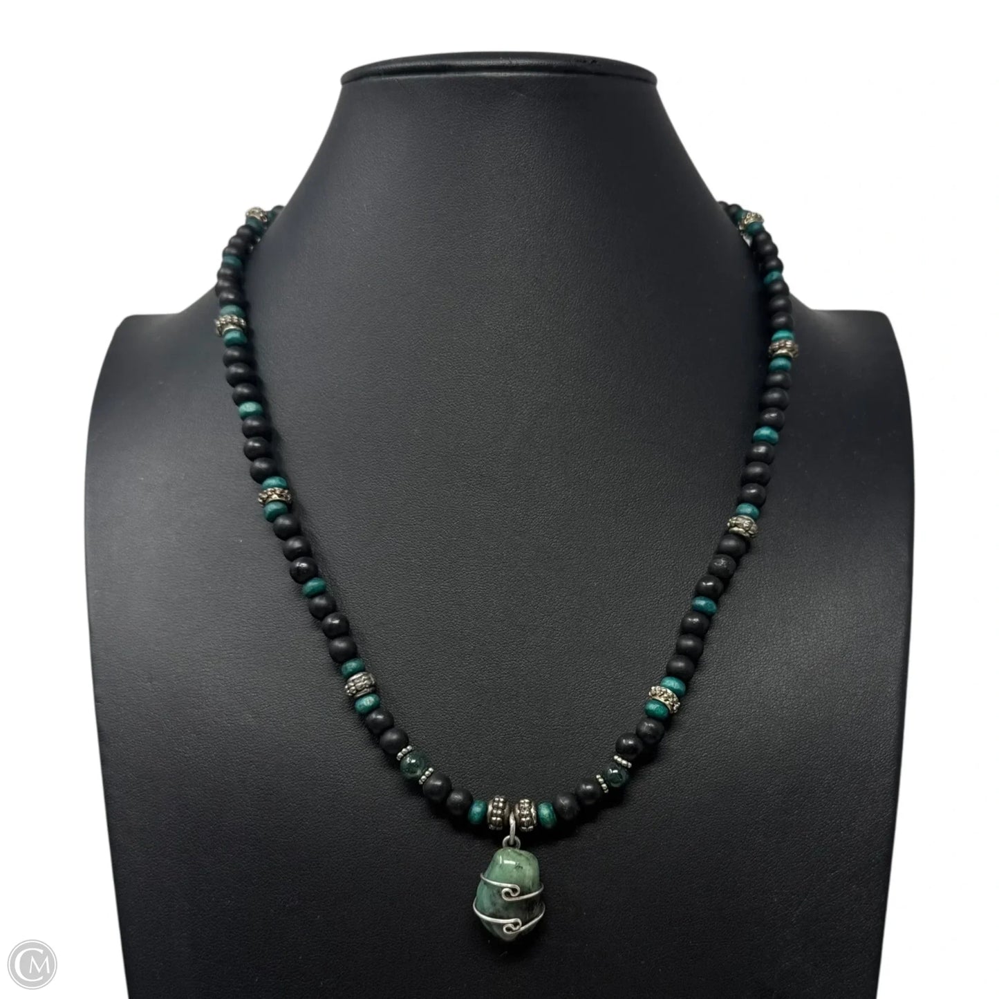 Wire Wrapped Stone Beaded Necklace