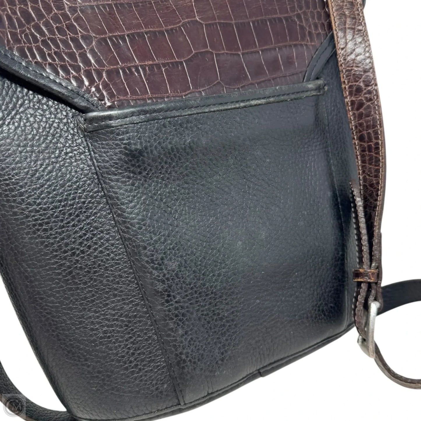 Vintage H1509 Magdaleine Leather Shoulder Bag By Brighton, Size: Medium