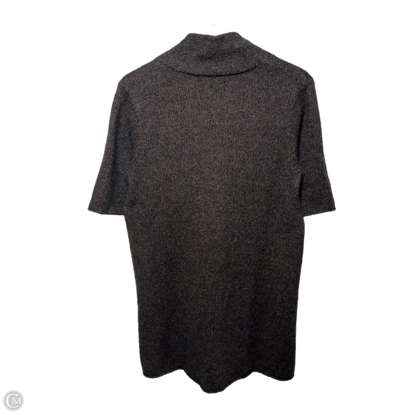 Merino Wool Blend Sweater Cardigan By Eileen Fisher In Brown, Size: S