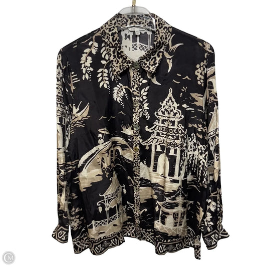 Top Long Sleeve By John Mark In Multi-colored, Size: Xlp