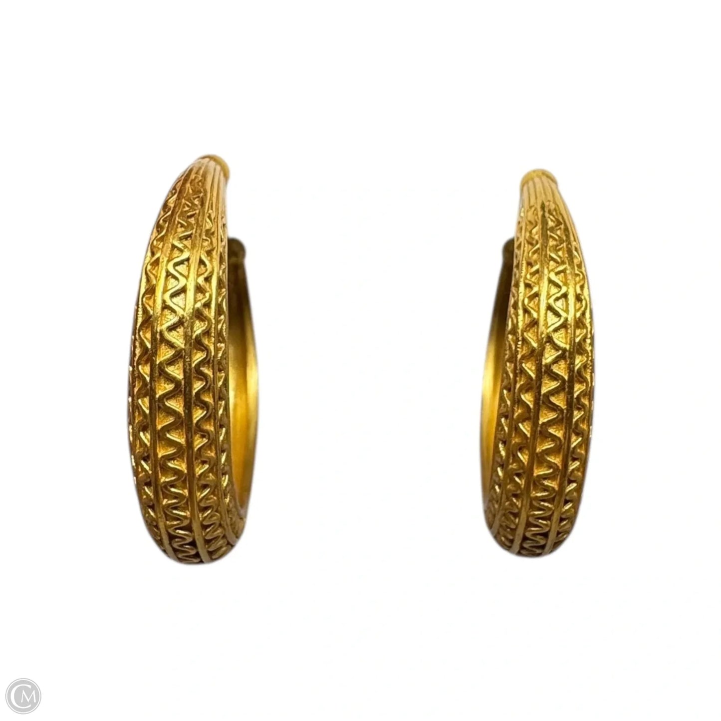 Engraved Hoop Earrings By Julie Vos