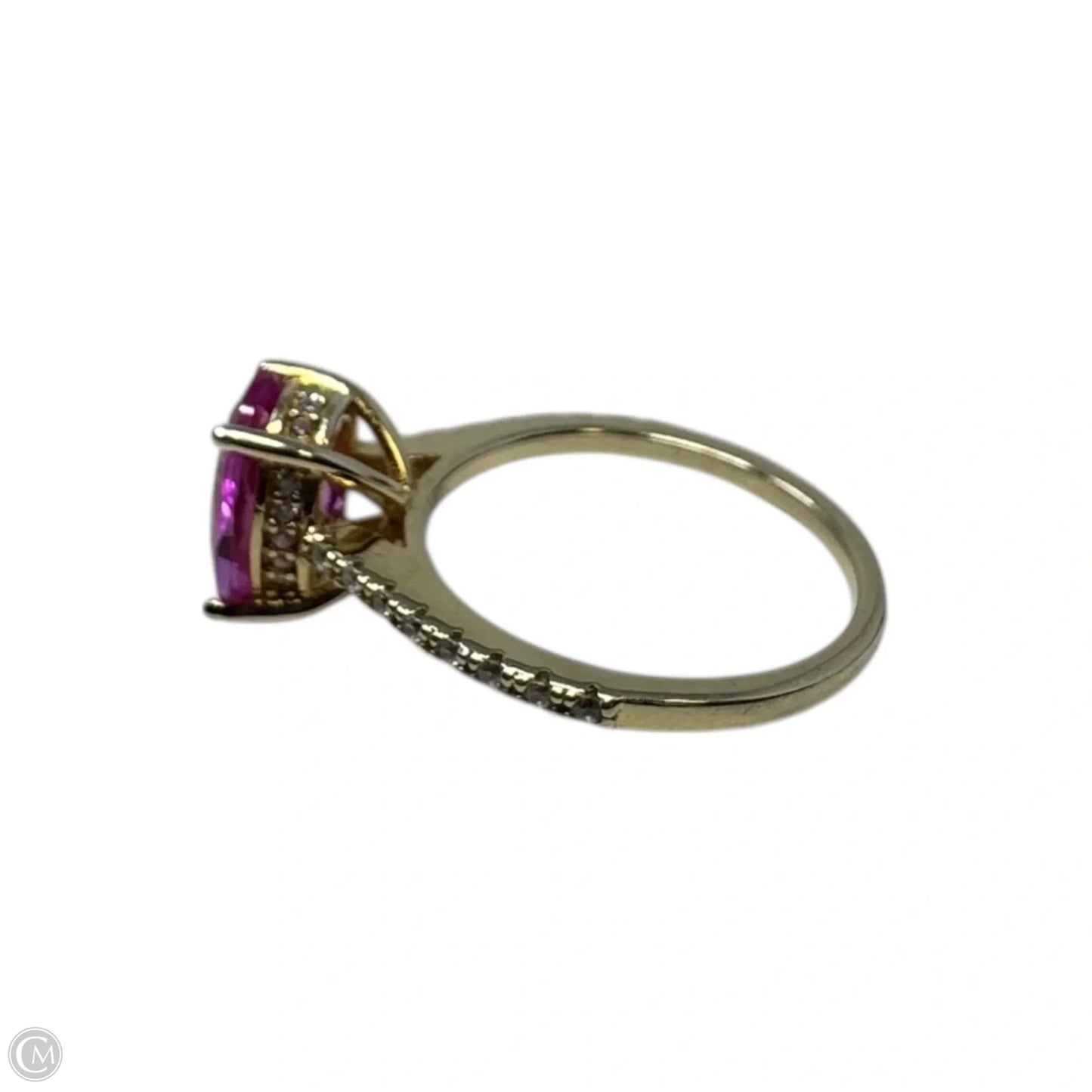 Pink Gem Ring Sterling Silver  Size: 7