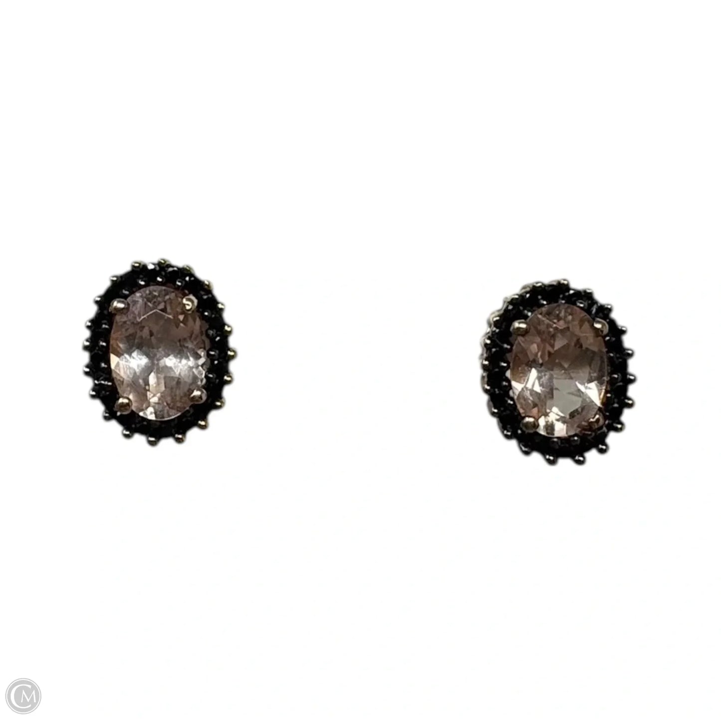 Morganite Sterling Earrings Stud