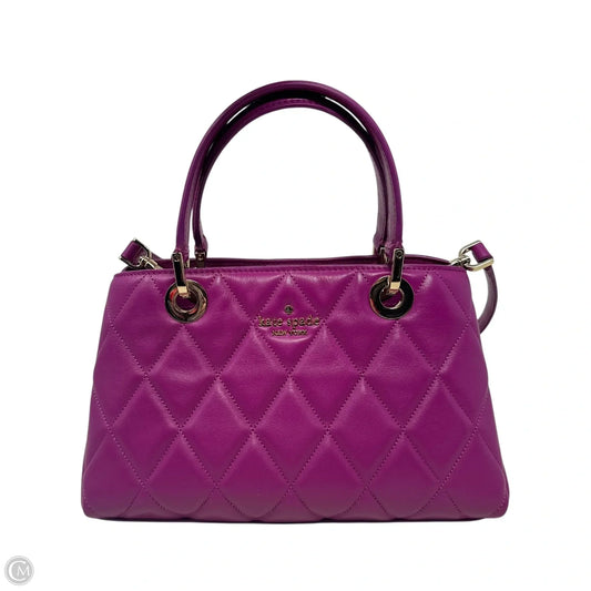 Carey Quilted Satchel Handbag Designer By Kate Spade, Size: Small