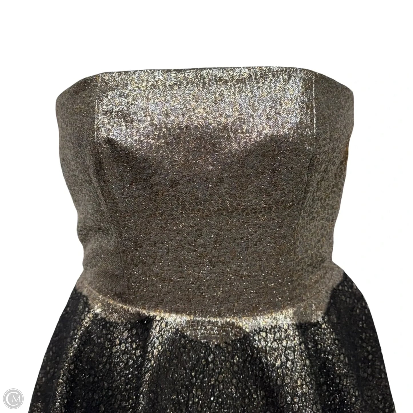 Metallic Strapless Dress Party Short By Sachin & Babi In Gold, Size: 8