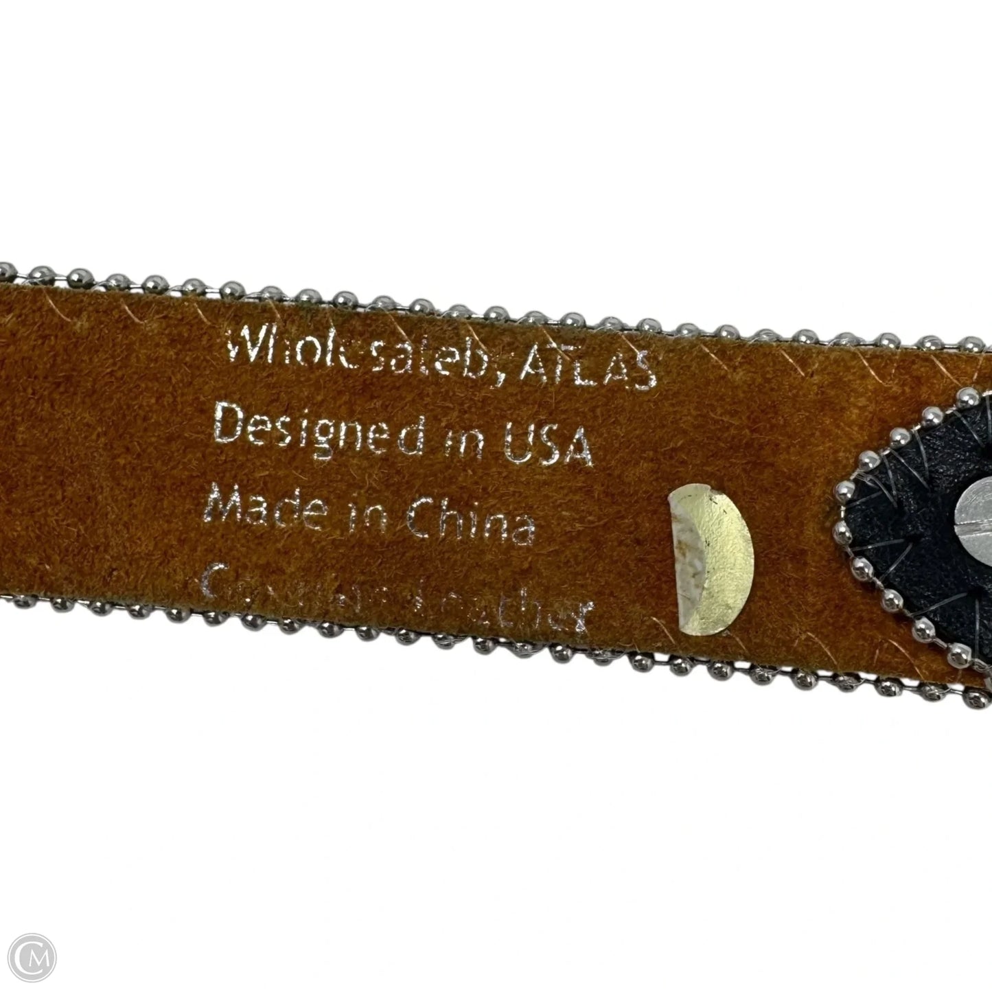 Rhinestone Belt Leather By Atlas