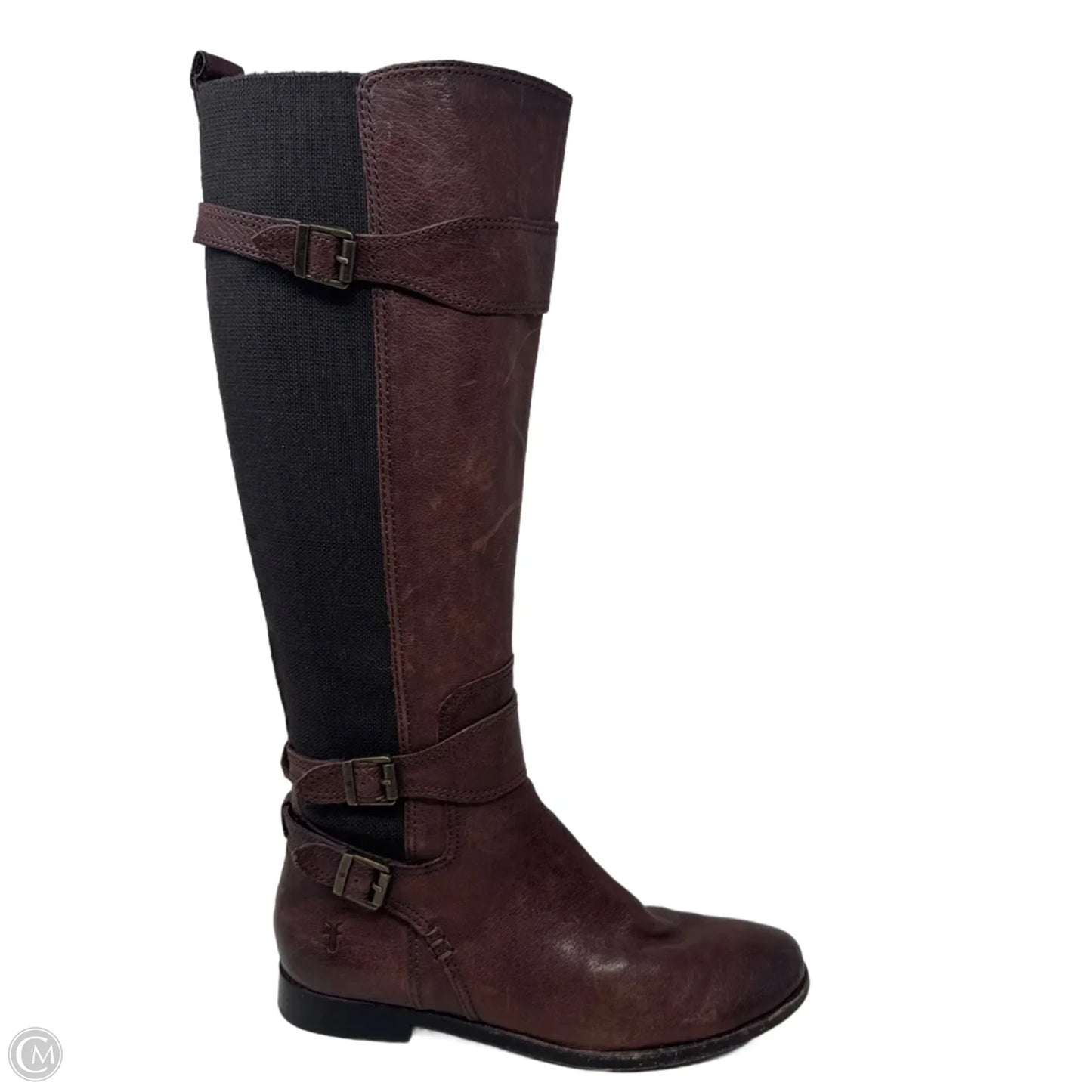 Anna Gore Tall Riding Boots Designer By Frye In Brown, Size: 9