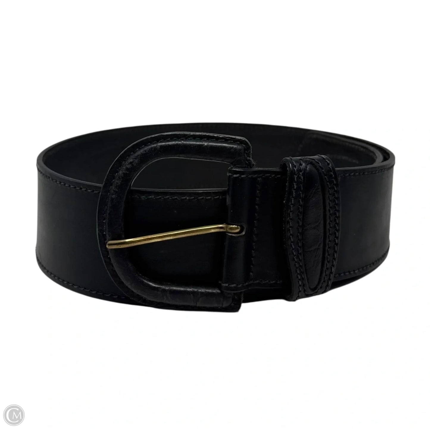 Vintage Thick Belt Leather By Saks Fifth Avenue, Size: Medium