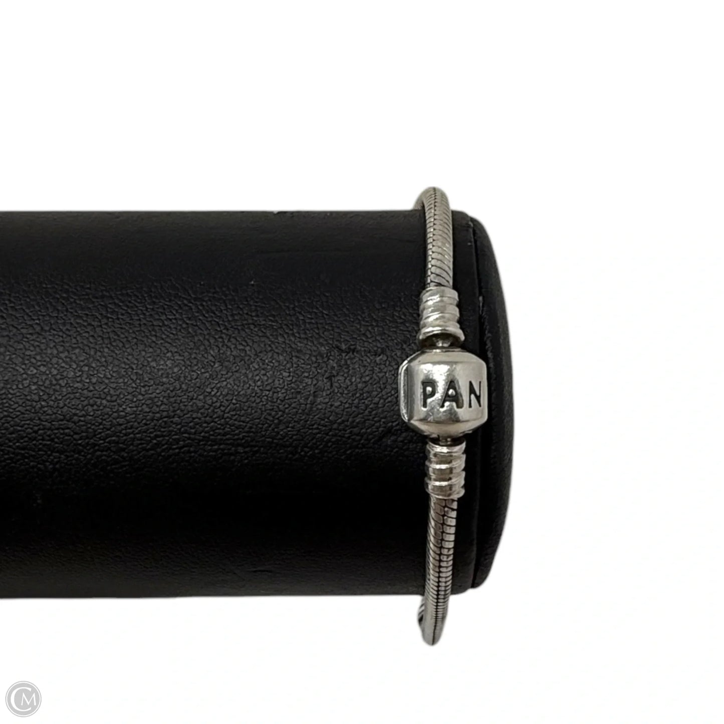 Sterling Silver Moments Barrel Clasp Snake Chain Bracelet By Pandora