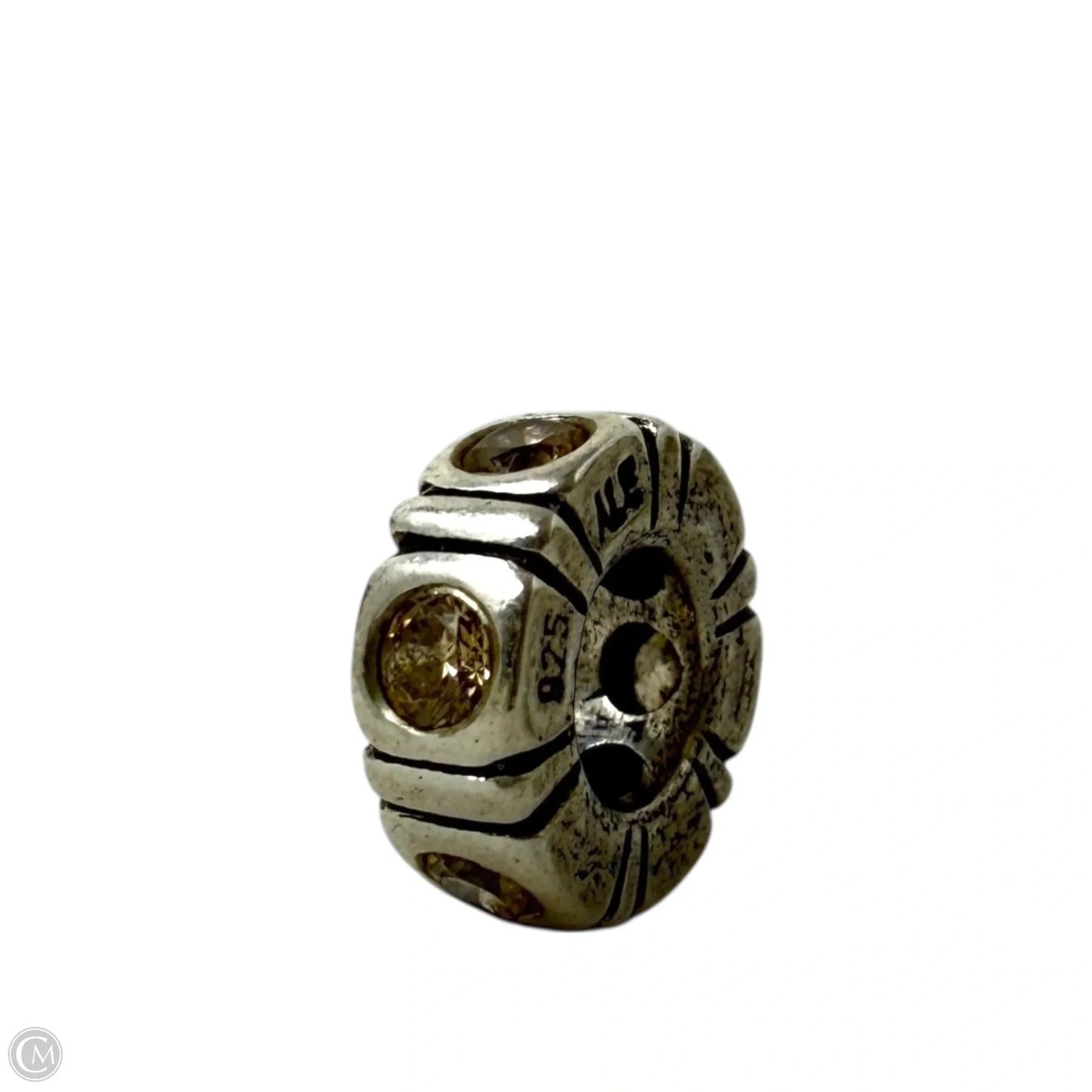 Sterling Silver & CZ Trinity Spacer Charm By Pandora