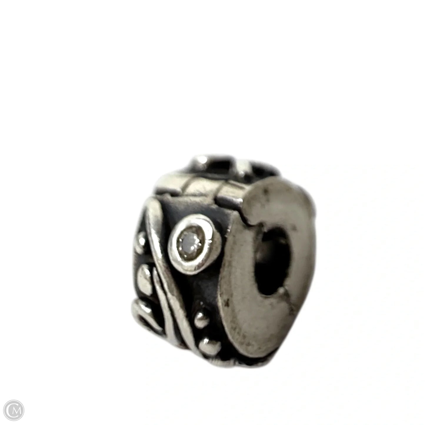 Sterling Silver & CZ Tendril Clip Charm By Pandora