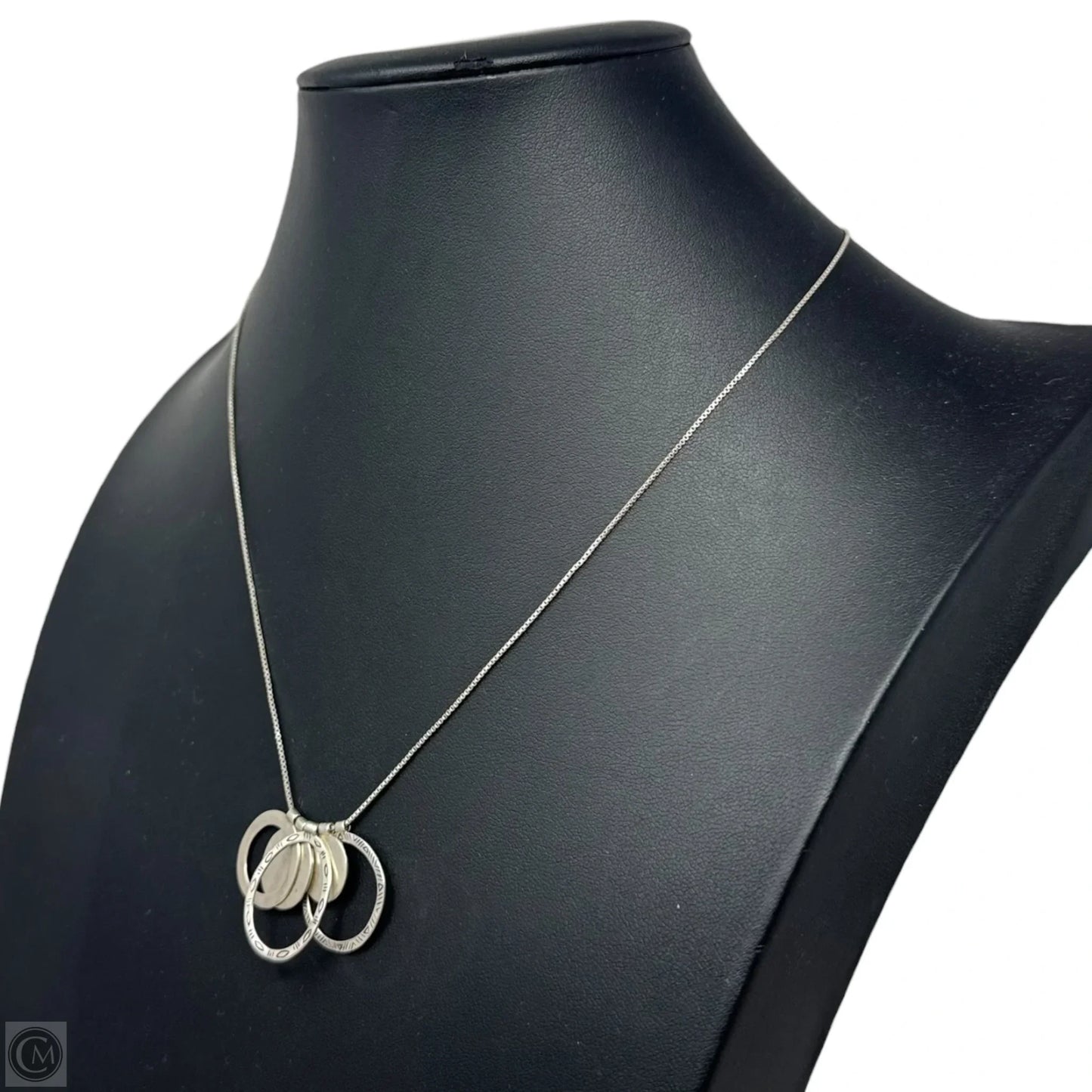 Etched Circles Necklace Sterling Silver By Silpada