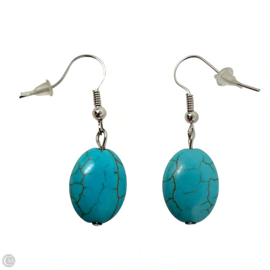 Faux Turquoise Dangle Earrings