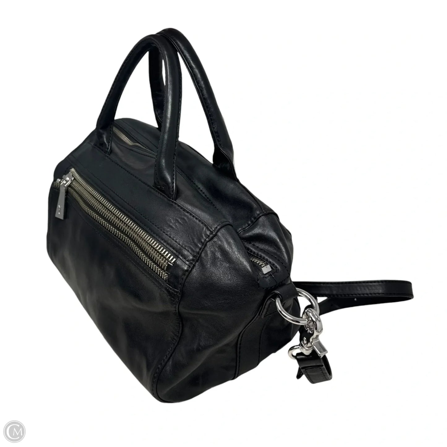 Lena Zipper Leather Satchel Designer By Frye, Size: Medium